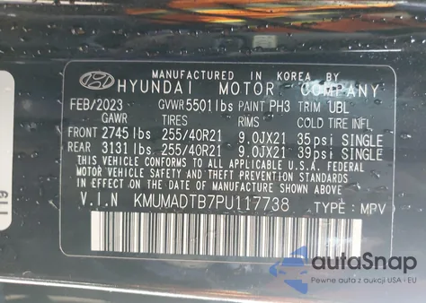 2023 Genesis Gv70 Base из США, поврежденный, VIN KMUMADTB7PU117738